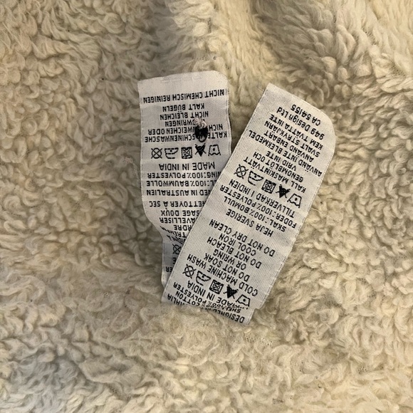 Rolla’s Denim Chambray Blue Sherpa Jacket | Size XS / 6 - Picture 5 of 6